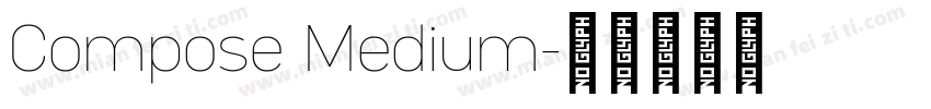 Compose Medium字体转换